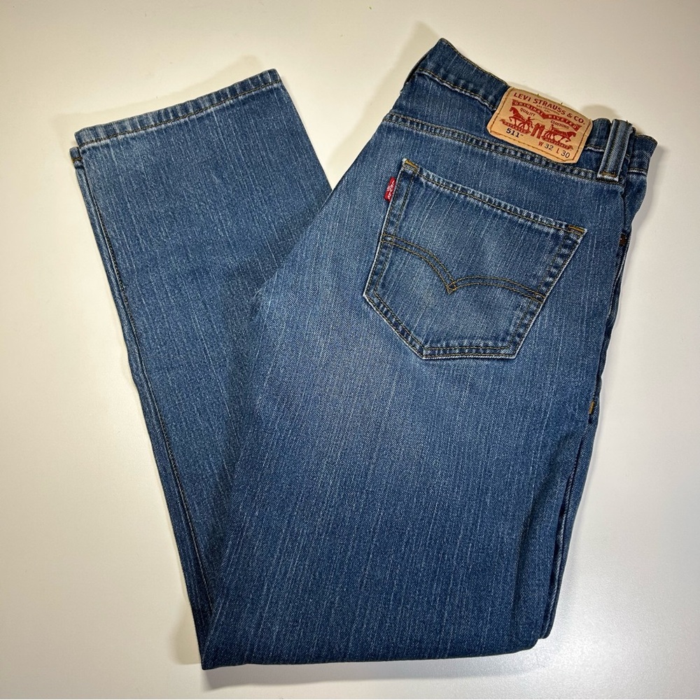Levi’s 511 Men's Slim Straight Blue Denim Jeans Pants Size 32 x 30